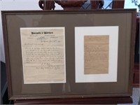 Framed Letter of Reference from 1911