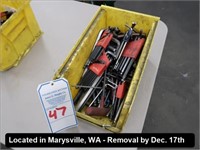LOT, ASSORTED ALLEN WRENCHES IN THIS BIN
