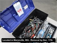 LOT, ASSORTED PLIERS IN THIS TOOLBOX
