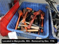 LOT, ASSORTED HAMMERS IN THIS BIN