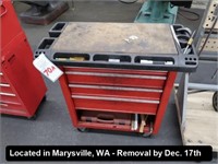33"L X 16"W X 33"H TOOL CART ON CASTERS
