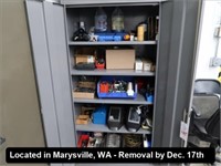 LOT, ASSORTED TOOLING & SUPPLIES IN THIS CABINET