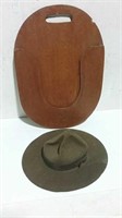 Official Boy Scouts Leader Hat W/ Wall Holder