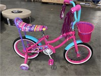 GIRLS 16” BICYCLE/ RETAIL PRICE $79.99/SCRAPES