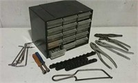 Hardware Organizer With Some Contents & Tools