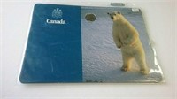 1986 Canada 2 Dollar Coin W/ Polar Bear Display