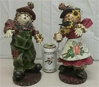 Mr. & Mrs. Scarecrow Figures