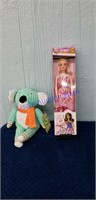 Melex barbie and stuffed animals