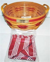 Christmas Collection 1999 Popcorn Basket w/