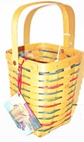 1995 Woven Traditions Large Peg Basket w/ Insert