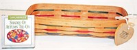 1992 Woven Traditions Cracker Basket w/ Tie-Ons