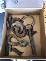Vintage metal hooks