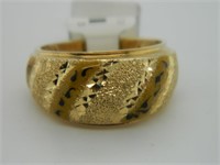 Large 14k Gold Ladies Cheetah Ring