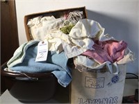 3 boxes of miscellaneous rags & towels