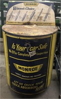 Monroe Shocks Advertisement Cabinet on Casters,