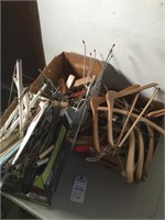 Box of clothes hangers