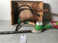 Electric hedge trimmer; sicle (2+)