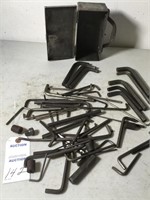 Allen wrenches; various sizes as pictured; metal