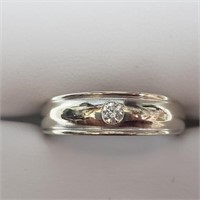 Certified 14K Diamond(F, VS1, 0.12ct) Ring