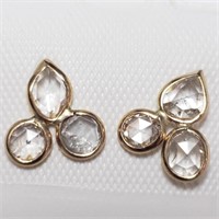 Certified 14K Diamond(0.65ct) Earrings