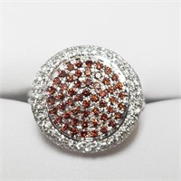 Certified 14K Cognac Diamond(0.45ct) Diamond(0.55c