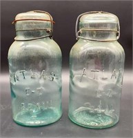 Vintage Blue Atlas E-Z Seal Mason Jars