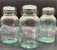 Vintage Atlas E-Z Seal Mason Jars