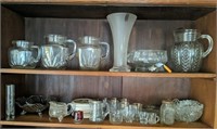 Large Assortment of Clear Glassware