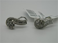 Brand New White Gold Diamond Earrings