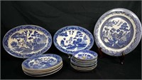 Blue Willow Bowls, Plates, Platters