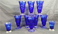 Cobalt Water Glasses & Candle Holders