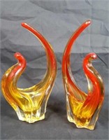 2 Murano Glass vases