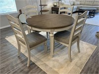 ROUND KITCHEN TABLE & 4 CHAIRS