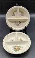 Pair of Divided Baby Dishes from Jordan F