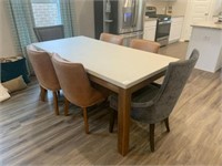 DINING TABLE & 6 CHAIRS