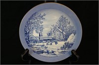 Currier & Ives The Farmers Home-Winter Plate