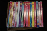 Box lot of Barbie DVD's