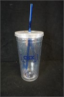 CSX Cup with Lid and Straw