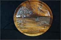 Wooden Plate from the Bahamas