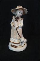 Girl with Lamp Musical Figurine
