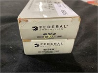 50rds Federal 40s&w 180gr HST Jacketed HP