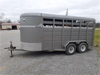 16' 2010 Stock Trailer W/ TITLE"REALLY NICE"