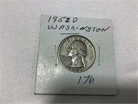 1952D Washington quarter