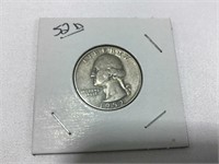 1952D Washington quarter