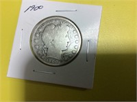 1900 Liberty head half dollar