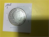 1908S Liberty head half dollar