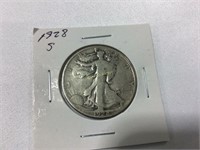 1928S Liberty walking half dollar