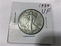 1939 Liberty walking half dollar