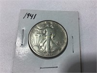 1941 Liberty walking half dollar