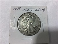1943 Liberty walking half dollar